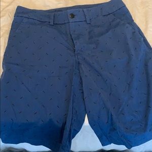 Lululemon blue shorts.